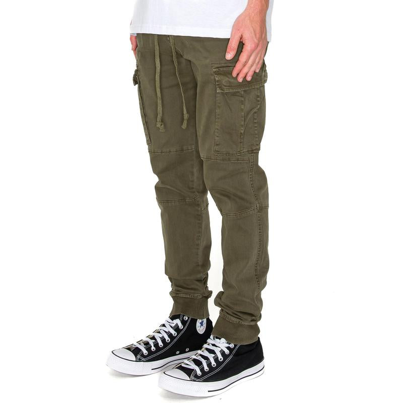 VICTORIOUS Premium Garment Washed Cargo Jogger Comfort Fit