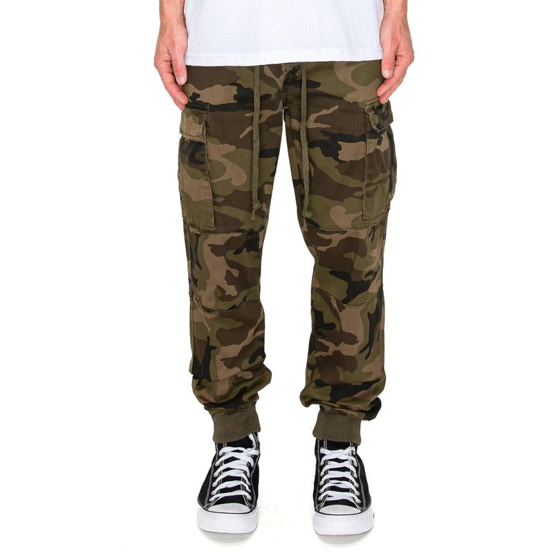 VICTORIOUS Premium Garment Washed Cargo Jogger Comfort Fit