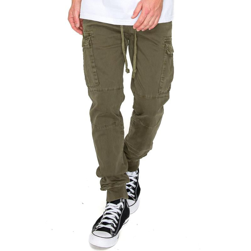 VICTORIOUS Premium Garment Washed Cargo Jogger Comfort Fit