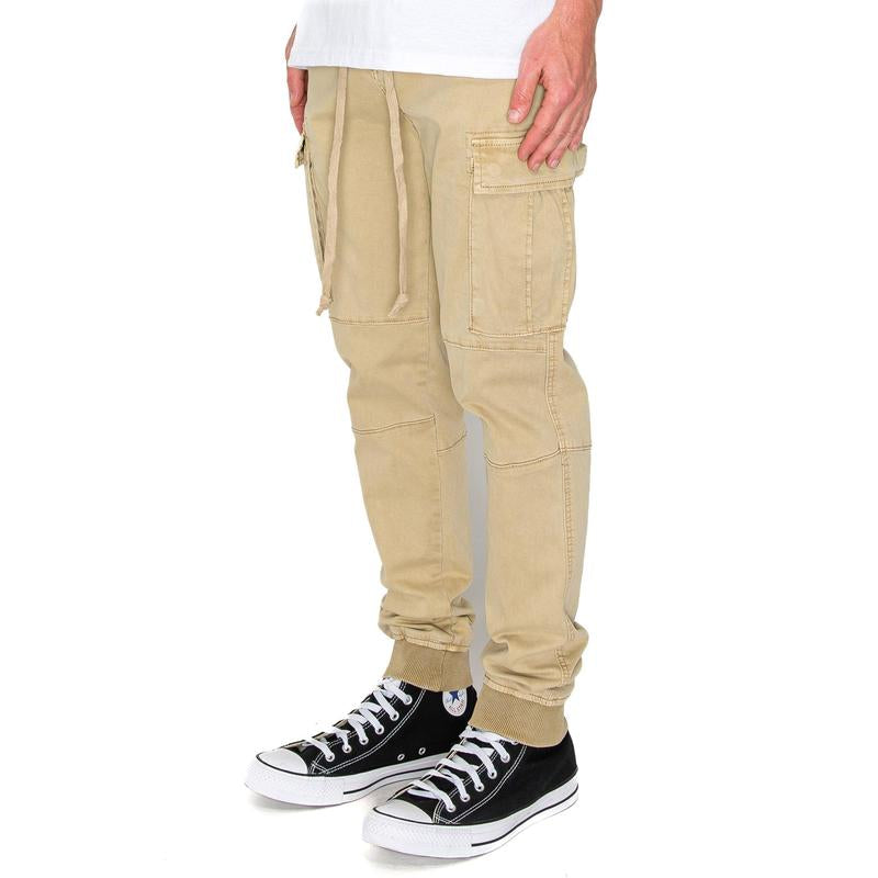 VICTORIOUS Premium Garment Washed Cargo Jogger Comfort Fit