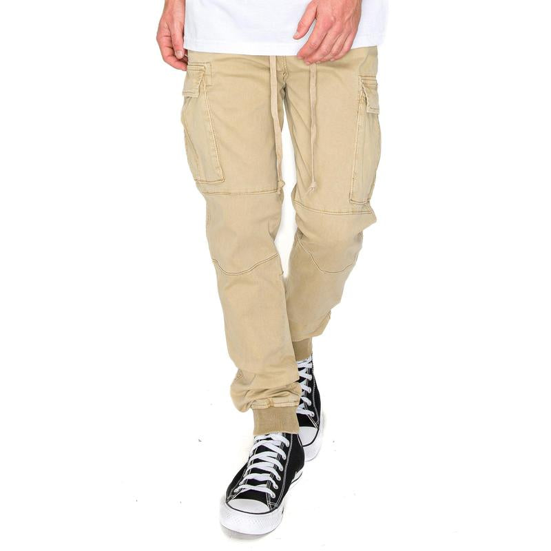 VICTORIOUS Premium Garment Washed Cargo Jogger Comfort Fit